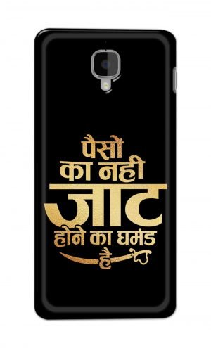 For OnePlus 3t Printed Mobile Case Back Cover Pouch (Paison Ka Nahi Jaat Hone Ka Ghamand Hai)