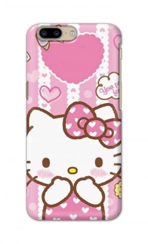 For OnePlus 5 Printed Mobile Case Back Cover Pouch (Hello Kitty Pink)