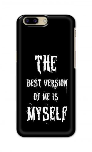 For OnePlus 5 Printed Mobile Case Back Cover Pouch (The Best Version Of Me)