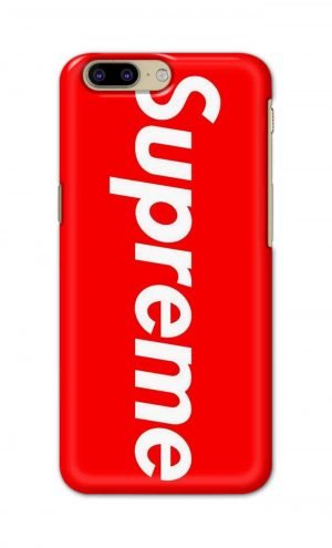 For OnePlus 5 Printed Mobile Case Back Cover Pouch (Supreme Red)