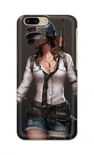 For OnePlus 5 Printed Mobile Case Back Cover Pouch (Pubg Girl)