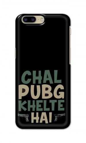 For OnePlus 5 Printed Mobile Case Back Cover Pouch (Pubg Khelte Hain)