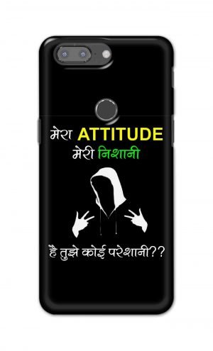 For OnePlus 5t Printed Mobile Case Back Cover Pouch (Mera Attitude Meri Nishani)