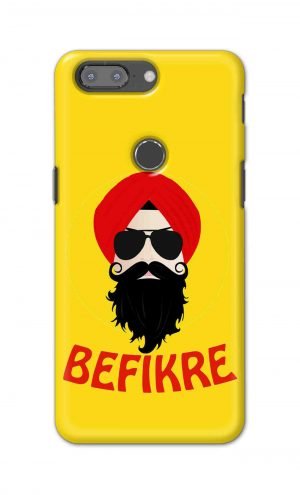 For OnePlus 5t Printed Mobile Case Back Cover Pouch (Sardar Ji Befikre)