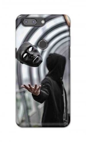 For OnePlus 5t Printed Mobile Case Back Cover Pouch (Mask Man)