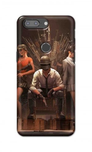 For OnePlus 5t Printed Mobile Case Back Cover Pouch (Pubg Sitting)