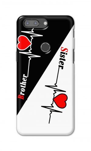 For OnePlus 5t Printed Mobile Case Back Cover Pouch (Brother Sister)