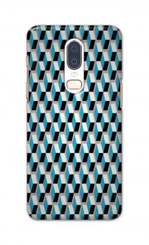 For OnePlus Six Printed Mobile Case Back Cover Pouch (Diamonds Pattern)