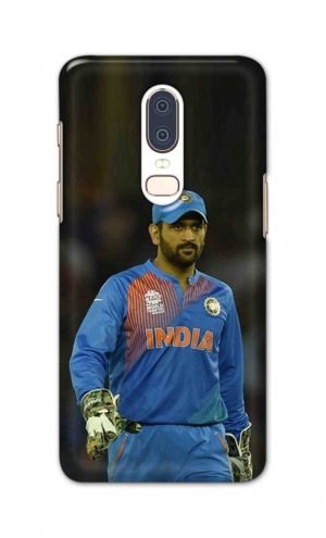 For OnePlus Six Printed Mobile Case Back Cover Pouch (Mahendra Singh Dhoni)