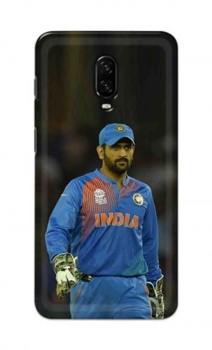 For OnePlus 6t Printed Mobile Case Back Cover Pouch (Mahendra Singh Dhoni)