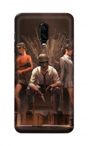 For OnePlus 6t Printed Mobile Case Back Cover Pouch (Pubg Sitting)