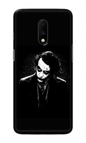 For OnePlus 7 Printed Mobile Case Back Cover Pouch (Joker Black And White)