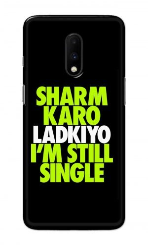 For OnePlus 7 Printed Mobile Case Back Cover Pouch (Sharm Karo Ladkiyon)
