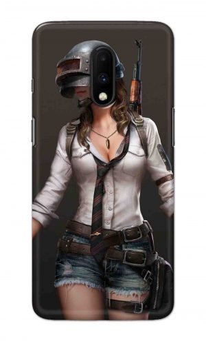 For OnePlus 7 Printed Mobile Case Back Cover Pouch (Pubg Girl)