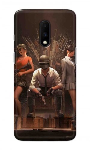 For OnePlus 7 Printed Mobile Case Back Cover Pouch (Pubg Sitting)