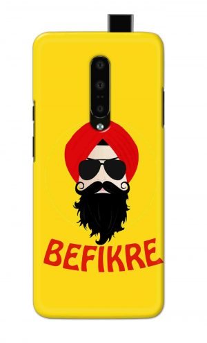 For OnePlus 7 Pro Printed Mobile Case Back Cover Pouch (Sardar Ji Befikre)