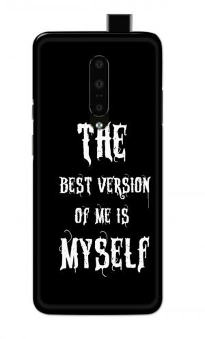 For OnePlus 7 Pro Printed Mobile Case Back Cover Pouch (The Best Version Of Me)