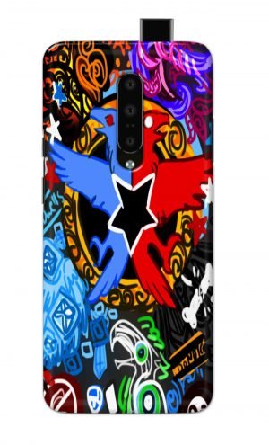 For OnePlus 7 Pro Printed Mobile Case Back Cover Pouch (Colorful Eagle)