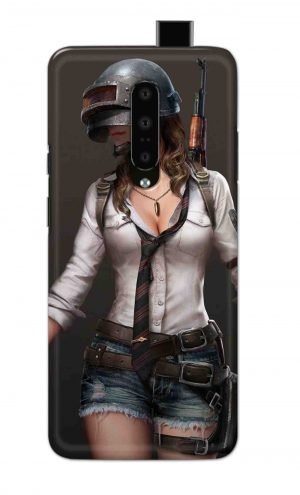 For OnePlus 7 Pro Printed Mobile Case Back Cover Pouch (Pubg Girl)
