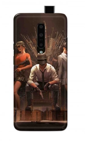 For OnePlus 7 Pro Printed Mobile Case Back Cover Pouch (Pubg Sitting)