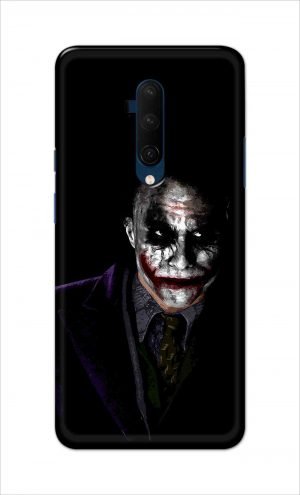 For OnePlus 7t Pro Printed Mobile Case Back Cover Pouch (Joker Why So Serious)