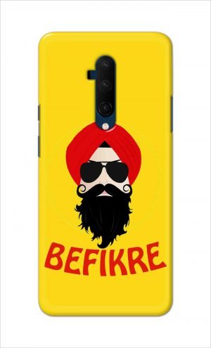 For OnePlus 7t Pro Printed Mobile Case Back Cover Pouch (Sardar Ji Befikre)