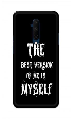 For OnePlus 7t Pro Printed Mobile Case Back Cover Pouch (The Best Version Of Me)