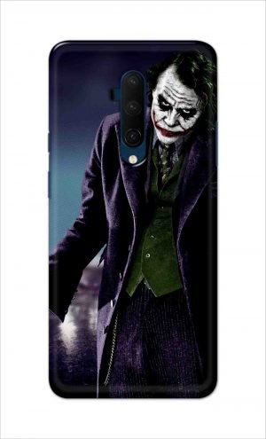 For OnePlus 7t Pro Printed Mobile Case Back Cover Pouch (Joker Standing)