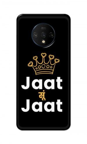 For OnePlus 7t Printed Mobile Case Back Cover Pouch (Jaat Su Jaat)