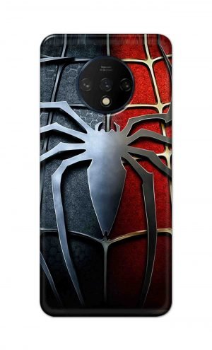 For OnePlus 7t Printed Mobile Case Back Cover Pouch (Spider)