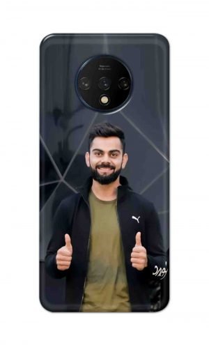 For OnePlus 7t Printed Mobile Case Back Cover Pouch (Virat Kohli)