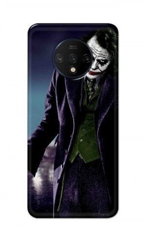 For OnePlus 7t Printed Mobile Case Back Cover Pouch (Joker Standing)
