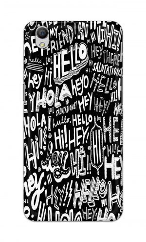 For OppoA37 Printed Mobile Case Back Cover Pouch (Black And White Graffiti)