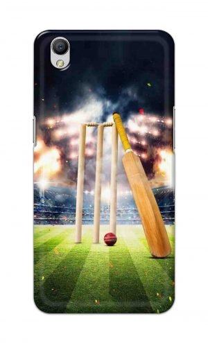 For OppoA37 Printed Mobile Case Back Cover Pouch (Cricket Bat Ball)
