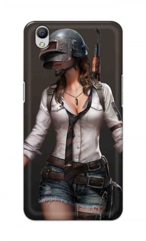 For OppoA37 Printed Mobile Case Back Cover Pouch (Pubg Girl)