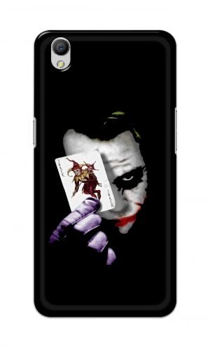 For OppoA37 Printed Mobile Case Back Cover Pouch (Joker Card In Hand)