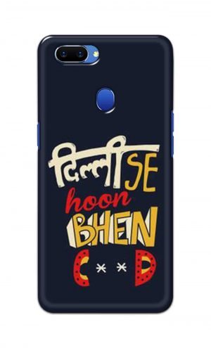 For Oppo A5 Printed Mobile Case Back Cover Pouch (Dilli Se Hoon)