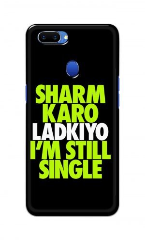 For Oppo A5 Printed Mobile Case Back Cover Pouch (Sharm Karo Ladkiyon)