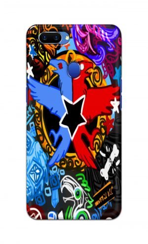 For Oppo A5 Printed Mobile Case Back Cover Pouch (Colorful Eagle)