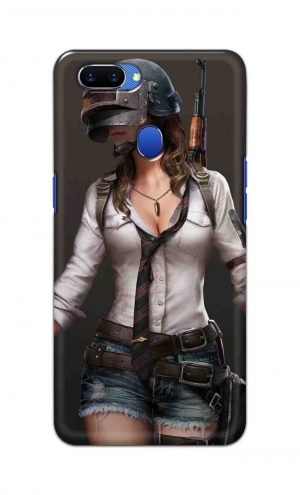 For Oppo A5 Printed Mobile Case Back Cover Pouch (Pubg Girl)