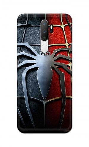 For Oppo A5 2020 / A9 2020 Printed Mobile Case Back Cover Pouch (Spider)