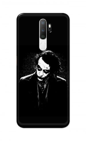 For Oppo A5 2020 / A9 2020 Printed Mobile Case Back Cover Pouch (Joker Black And White)