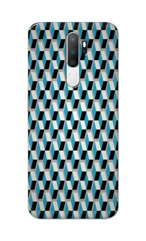 For Oppo A5 2020 / A9 2020 Printed Mobile Case Back Cover Pouch (Diamonds Pattern)