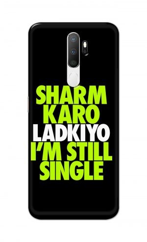 For Oppo A5 2020 / A9 2020 Printed Mobile Case Back Cover Pouch (Sharm Karo Ladkiyon)