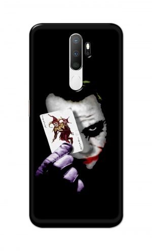 For Oppo A5 2020 / A9 2020 Printed Mobile Case Back Cover Pouch (Joker Card In Hand)