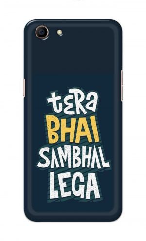 For Oppo A83 Printed Mobile Case Back Cover Pouch (Tera Bhai Sambhal Lega)