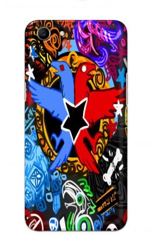 For Oppo A83 Printed Mobile Case Back Cover Pouch (Colorful Eagle)