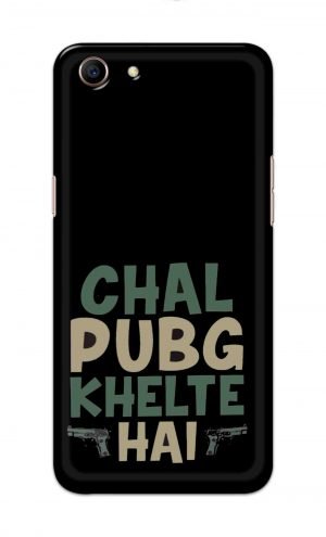 For Oppo A83 Printed Mobile Case Back Cover Pouch (Pubg Khelte Hain)
