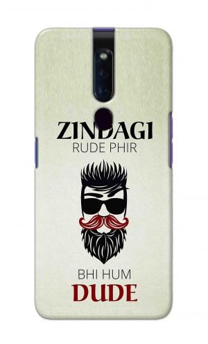 For Oppo F11 Pro Printed Mobile Case Back Cover Pouch (Beta Tumse Na Ho Payega)