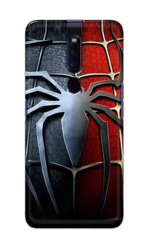 For Oppo F11 Pro Printed Mobile Case Back Cover Pouch (Spider)